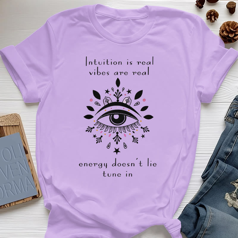 Olivenorma Intuition Evil Eye Design T-shirt - Purple - 2XL - image 21