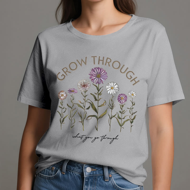Olivenorma Grow Through Floral Graphic T-Shirt - image 9