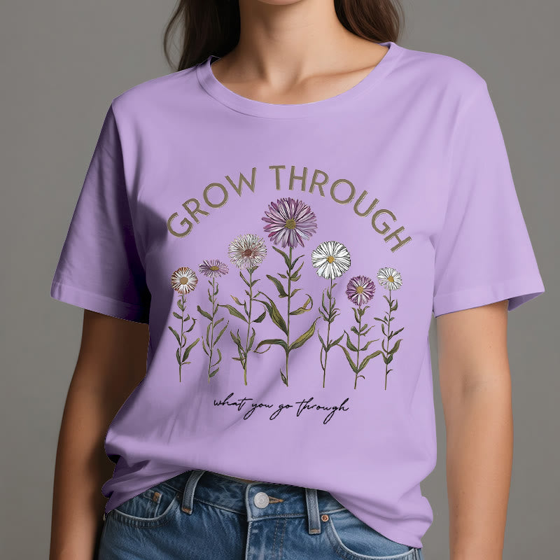 Olivenorma Grow Through Floral Graphic T-Shirt - image 15