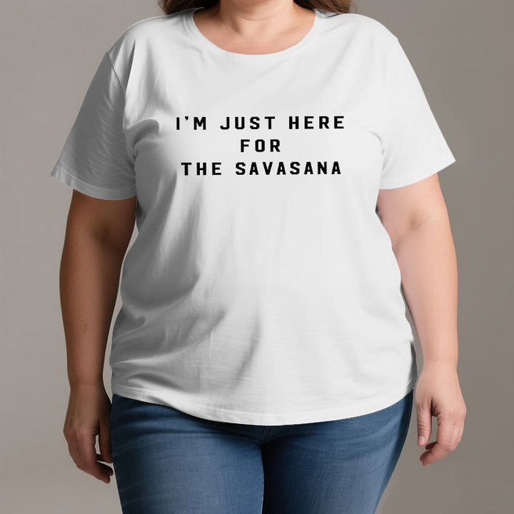 Olivenorma I'm Just Here For The Savasana T-Shirt - image 2