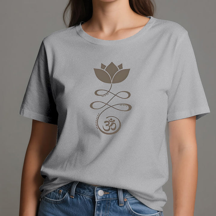 Olivenorma Yoga Lotus Flower Om Symbol T-Shirt - image 9