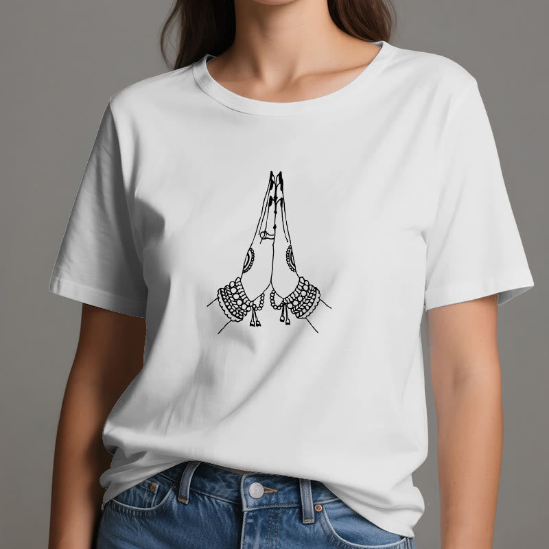 Olivenorma Meditation Namaste Yoga T-Shirt - image 5