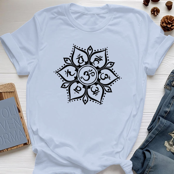 Olivenorma Seven Chakra Symbols T-Shirt - Blue - 2XL - image 13