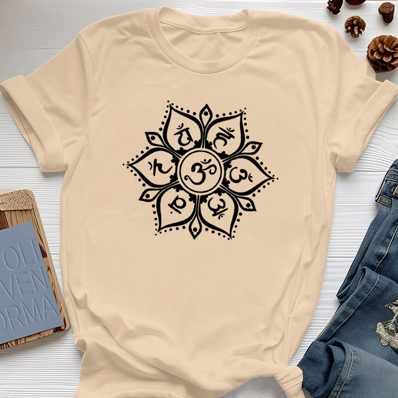 Olivenorma Seven Chakra Symbols T-Shirt - Yellow - 2XL - image 11
