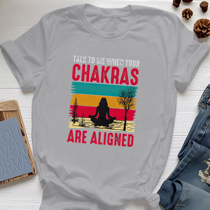 Olivenorma "Talk To Me When Your Chakras are Aligned" T-Shirt - Gray - 2XL - image 7