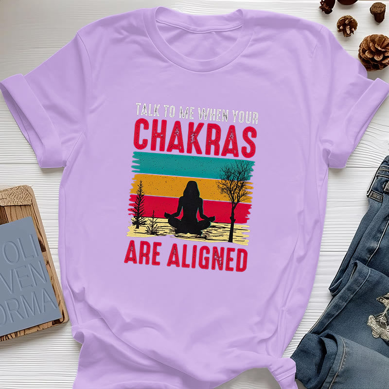 Olivenorma "Talk To Me When Your Chakras are Aligned" T-Shirt - Pink - 2XL - image 15