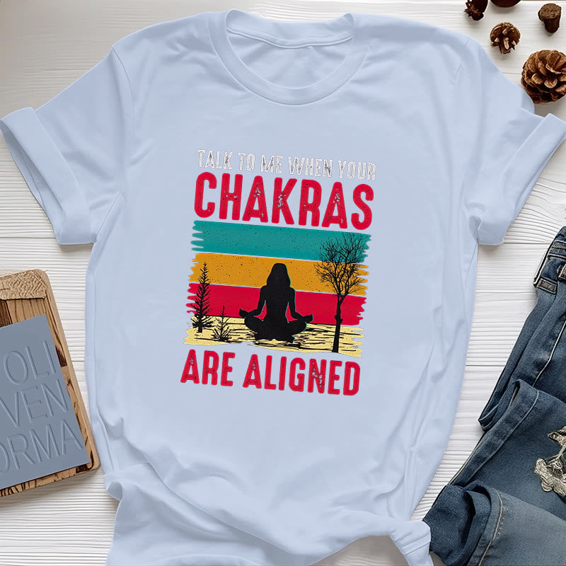 Olivenorma "Talk To Me When Your Chakras are Aligned" T-Shirt - Blue - 2XL - image 11