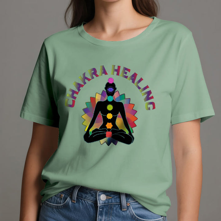 Olivenorma Chakra Healing Reiki Yoga Meditation T-Shirt - image 18