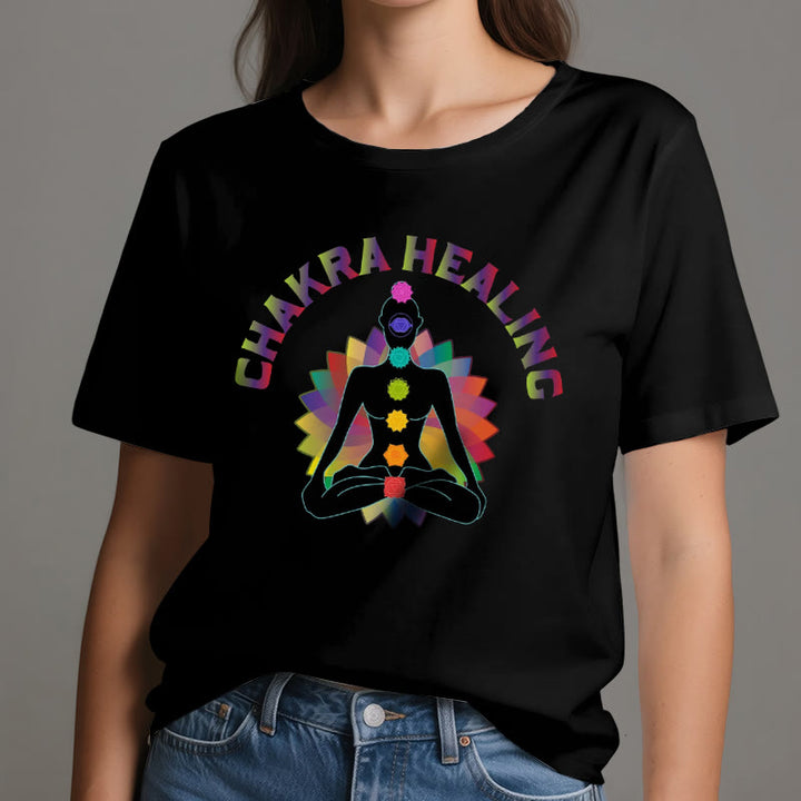 Olivenorma Chakra Healing Reiki Yoga Meditation T-Shirt - image 1