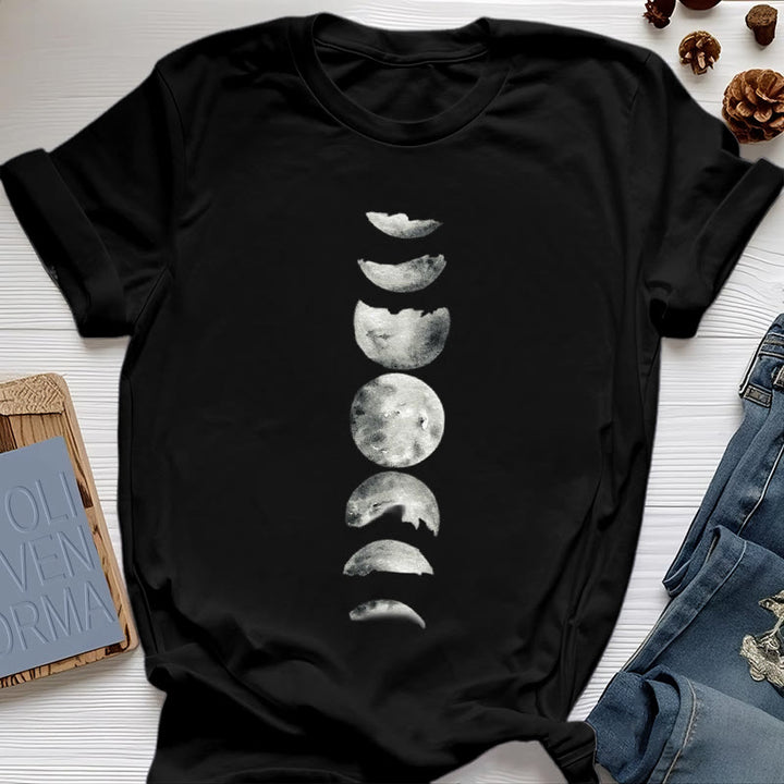 Olivenorma Moon Phase Meditation T-Shirt - Black - 2XL - image 5