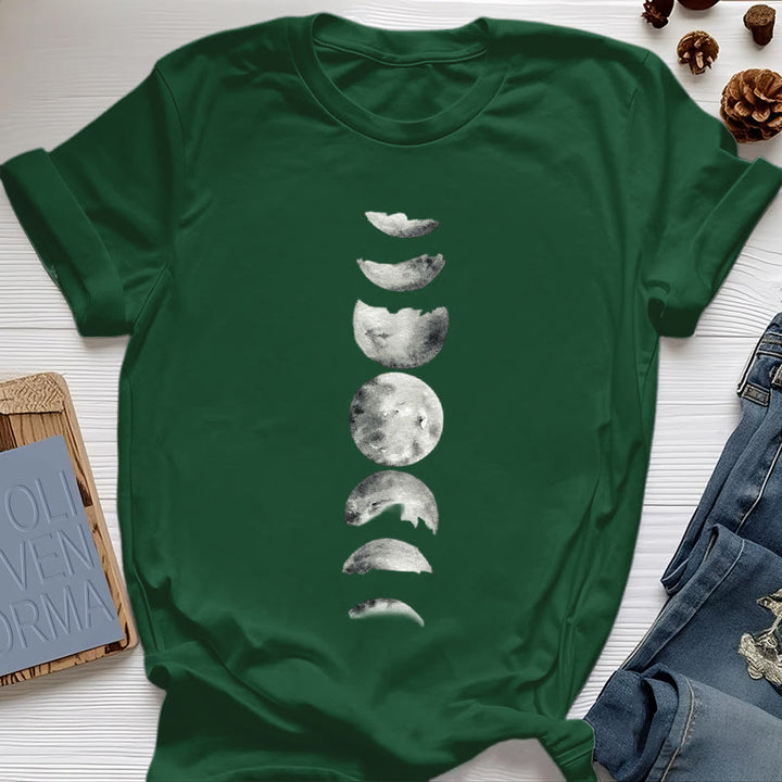 Olivenorma Moon Phase Meditation T-Shirt - Dark Green - 2XL - image 19