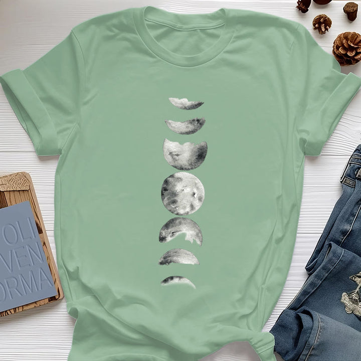 Olivenorma Moon Phase Meditation T-Shirt - Light Green - 2XL - image 17