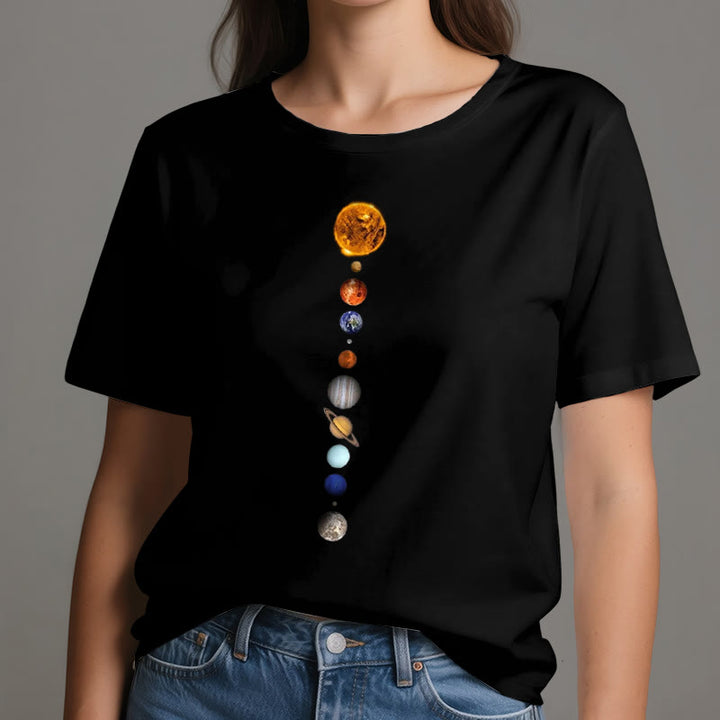 Olivenorma Solar System Galaxy Array Print T-Shirt - image 1