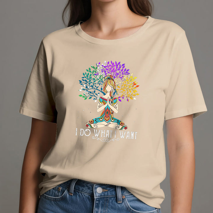 Olivenorma "I Do What I Want" Yoga Meditation T-Shirt - image 10