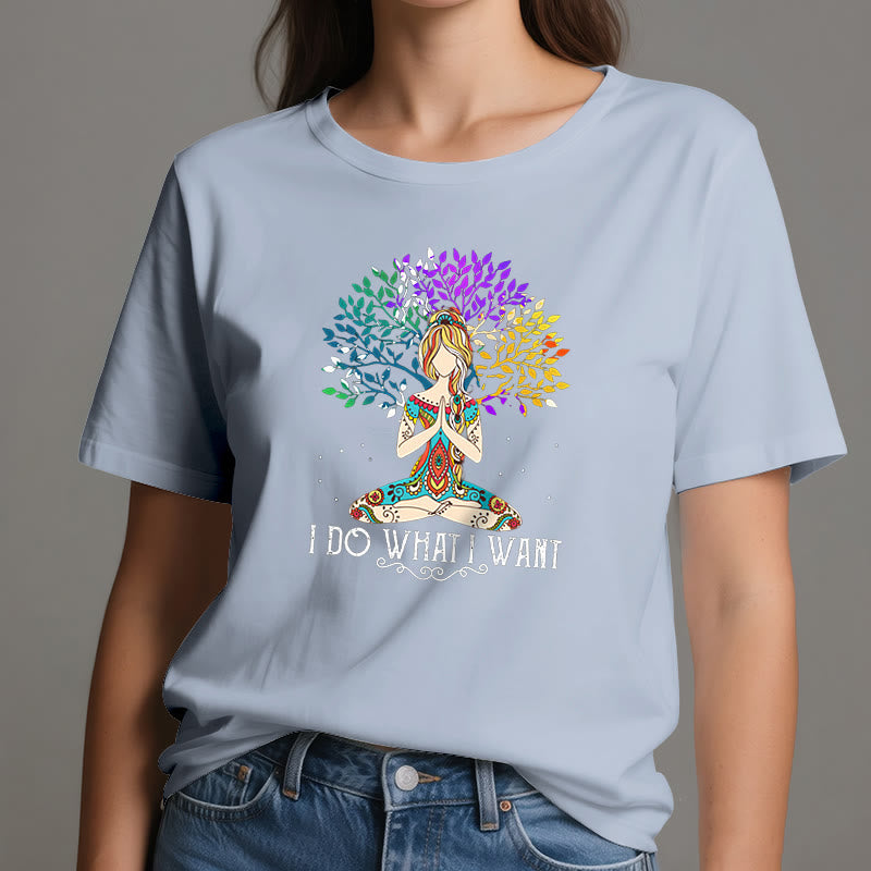 Olivenorma "I Do What I Want" Yoga Meditation T-Shirt - image 12
