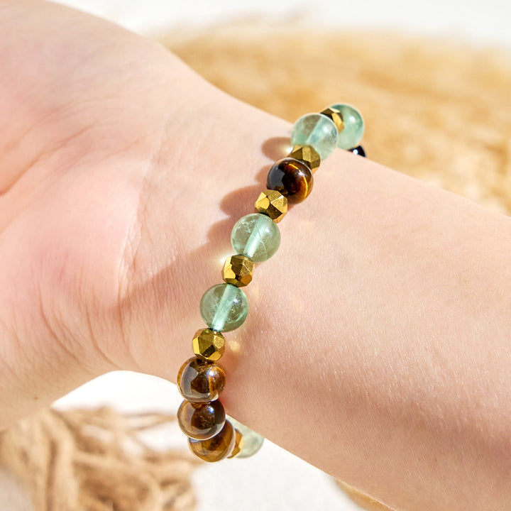 Olivenorma "Forest Breeze" Fluorite Emotional Balance Essential Oil Bracelet - image 6
