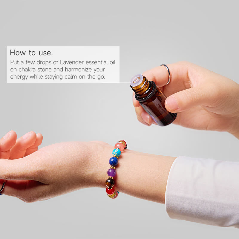 Olivenorma "Nature's Palette" Positive Gemstone Essential Oil Bracelet - image 2