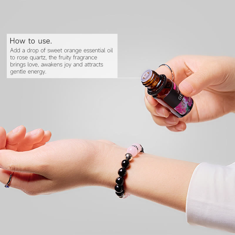 Olivenorma "Rosé & Night" Love & Protection Essential Oil Bracelet - image 2