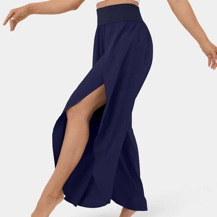 Olivenorma Women's Loose Fit Slit Stretch Flare Leg Elastic Waist Comfortable Flexible Stylish Yoga Pants - image 17