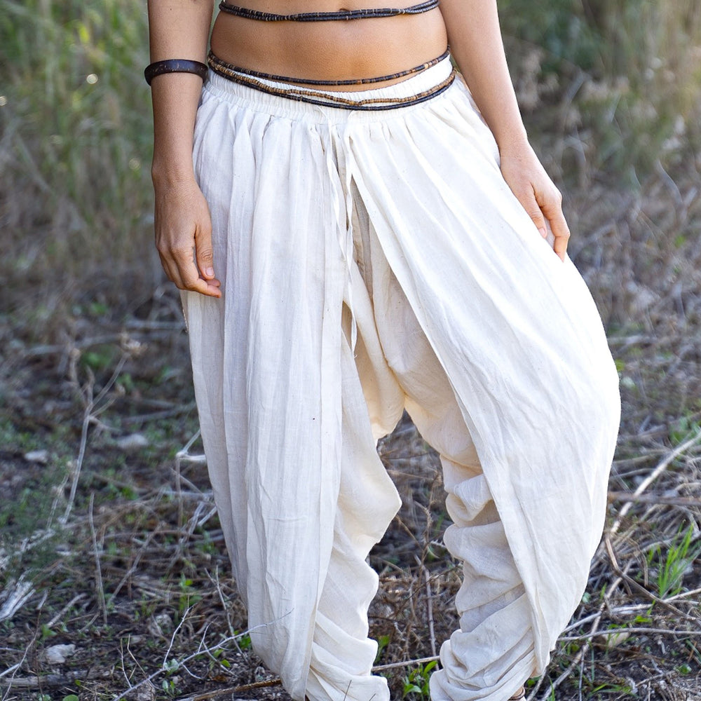 Olivenorma Plain Color Unisex Wild Drawstring Elastic Waist Pants with Pockets - image 2