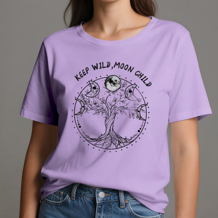 Olivenorma "KEEP WILD, MOON CHILD" Tree of Life Moon Phase T-Shirts - image 16