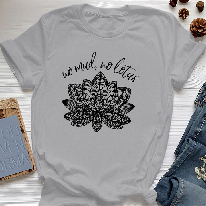 Olivenorma Meditation Spiritual Women's Yoga T-Shirt - Gray - 2XL - image 8