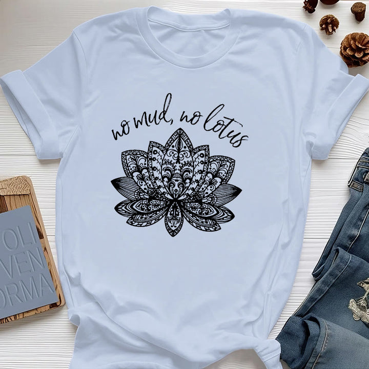 Olivenorma Meditation Spiritual Women's Yoga T-Shirt - Blue - 2XL - image 10