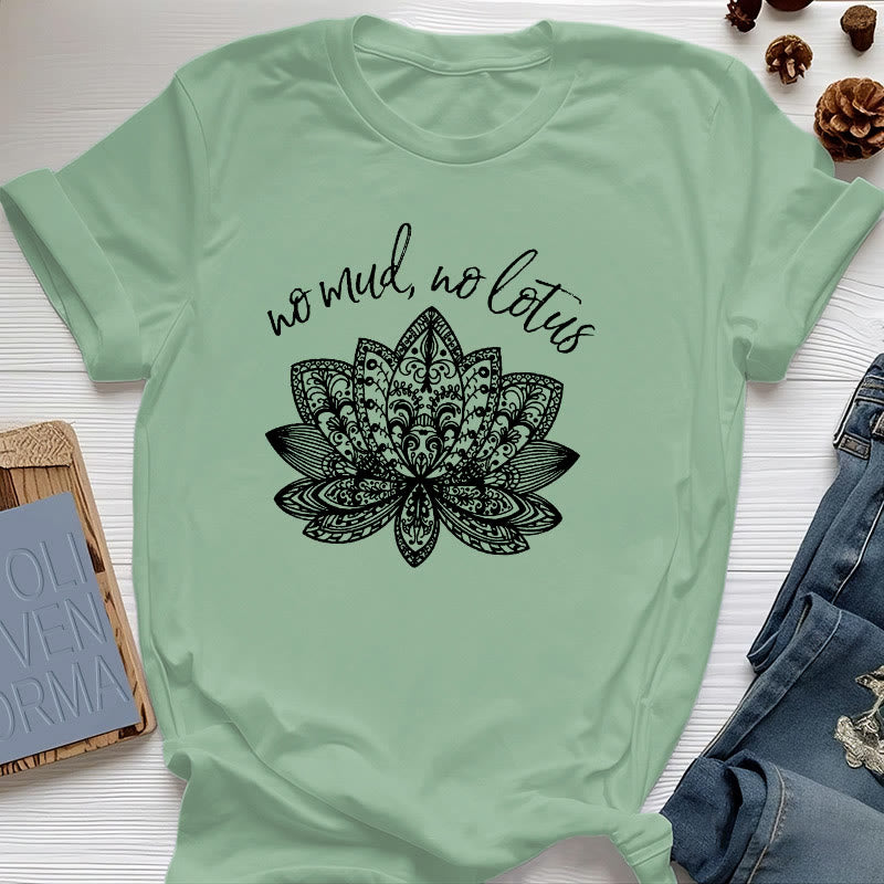 Olivenorma Meditation Spiritual Women's Yoga T-Shirt - Light Green - 2XL - image 16