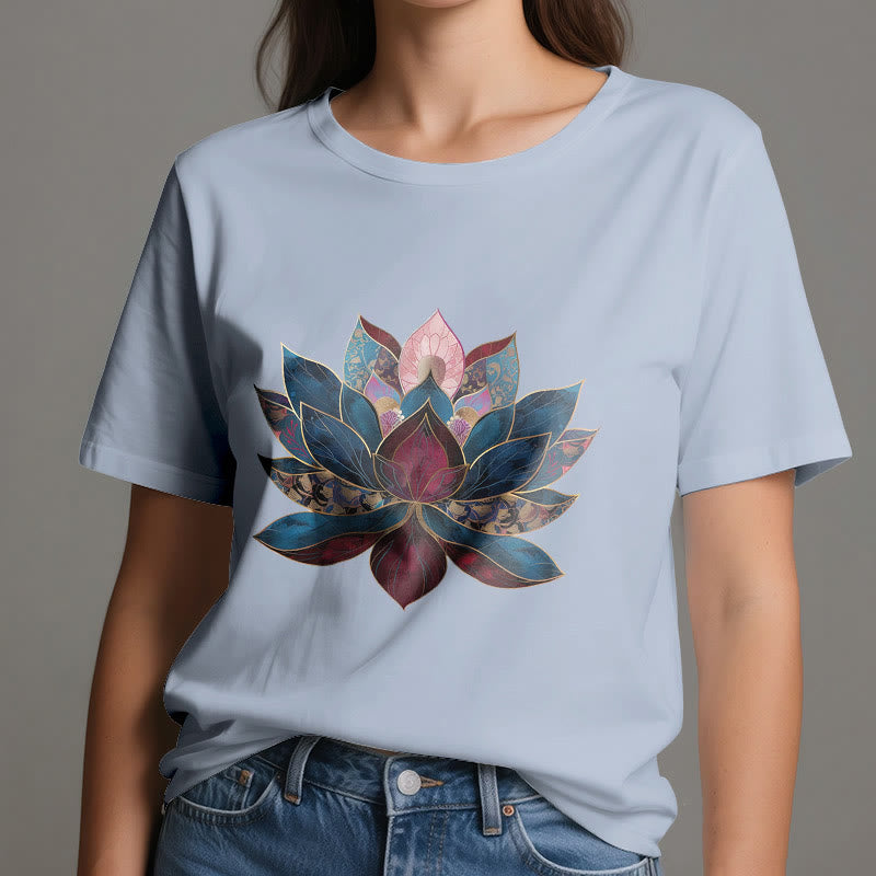 Olivenorma Lotus Flower Buddhism Zen T-Shirt - image 11