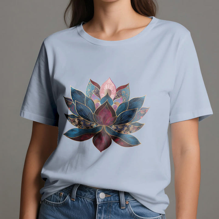 Olivenorma Lotus Flower Buddhism Zen T-Shirt - image 11