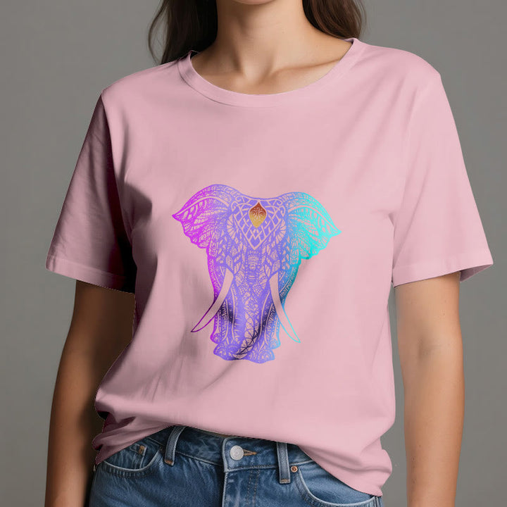 Olivenorma Mandala Elephant Yoga T-Shirt - image 13