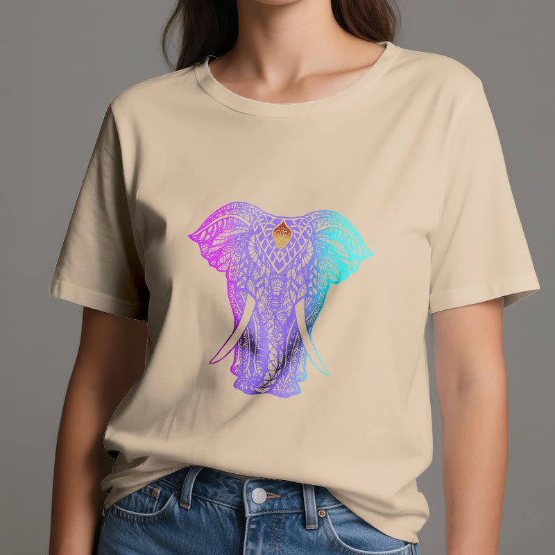 Olivenorma Mandala Elephant Yoga T-Shirt - image 9