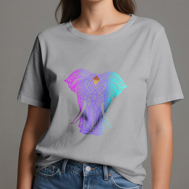 Olivenorma Mandala Elephant Yoga T-Shirt - image 7