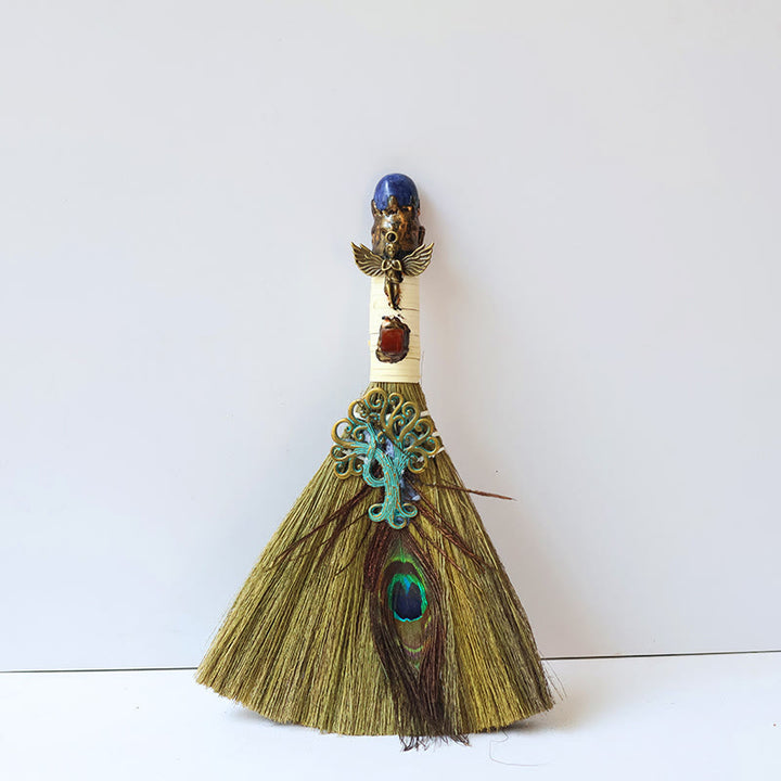 Olivenorma Tree of Life Angel Magical Broom Gemstone Decoration - Sodalite - image 17