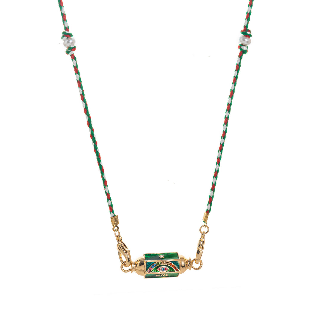 Olivenorma Braided Rope Colorful Tarot Kaleidoscope Pendant Necklace - Style #05 - image 15