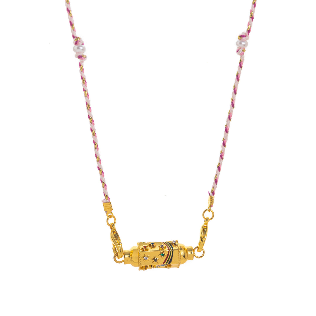 Olivenorma Braided Rope Colorful Tarot Kaleidoscope Pendant Necklace - Style #01 - image 11