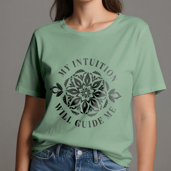 Olivenorma "MY INTUITION WILL GUIDE ME" Floral T-Shirt - image 18