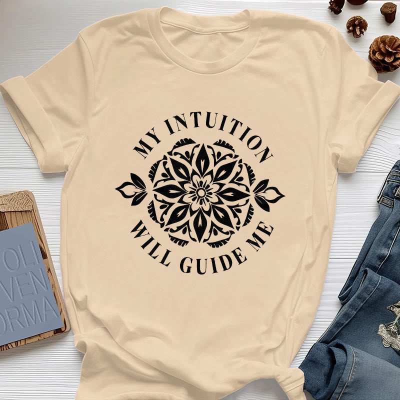 Olivenorma "MY INTUITION WILL GUIDE ME" Floral T-Shirt - Yellow - 2XL - image 0