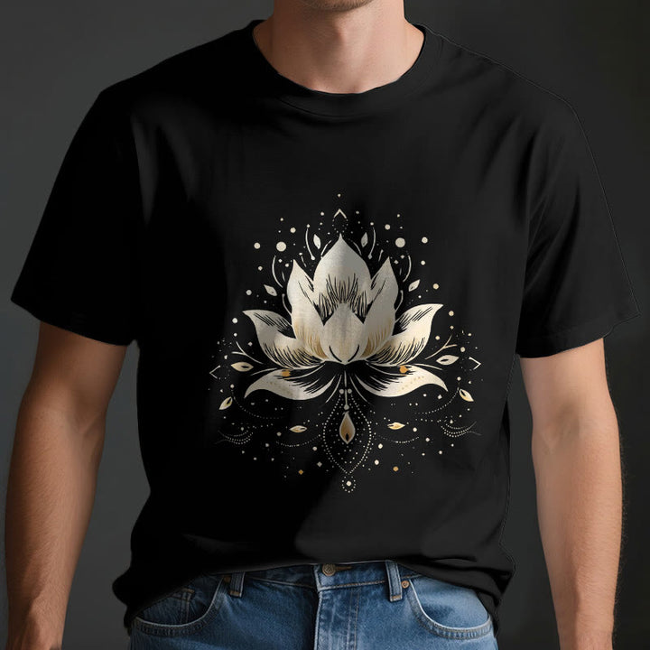 Olivenorma Blossoming Lotus Pure Cotton T-Shirt - image 3