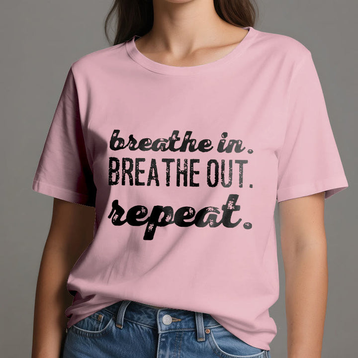 Olivenorma "BREATHE IN, BREATHE OUT" Meditation Spiritual Tee T-Shirt - image 14
