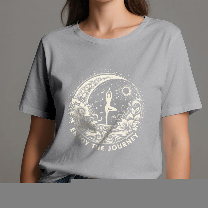 Olivenorma "ENJOY THE JOURNEY" Yoga Spiritual Tee T-Shirt - image 10