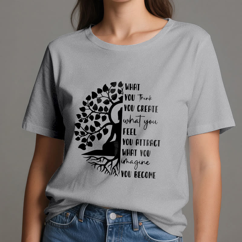 Olivenorma Tree of Life Yoga Meditation Cotton T-Shirt - image 10