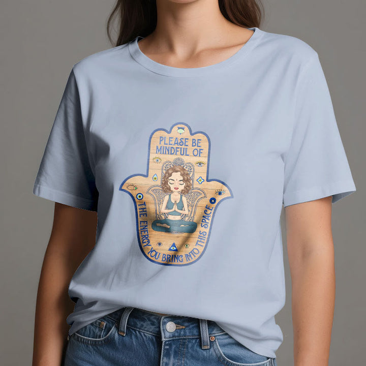 Olivenorma Hamsa Hand Meditation Protection Spiritual T-Shirt - image 12