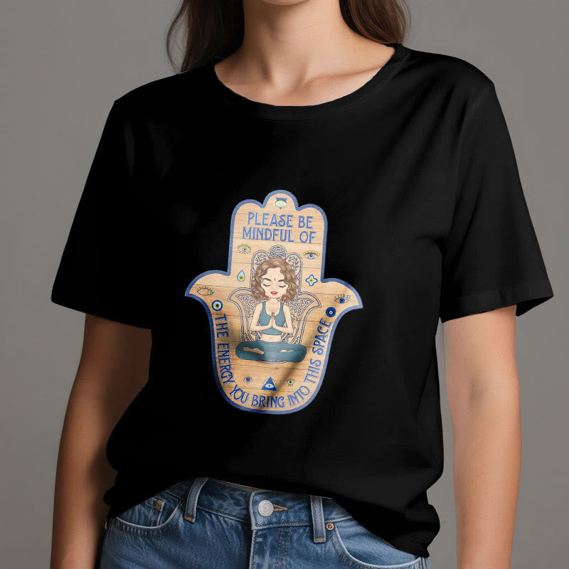 Olivenorma Hamsa Hand Meditation Protection Spiritual T-Shirt - image 6