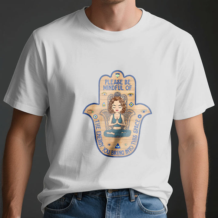 Olivenorma Hamsa Hand Meditation Protection Spiritual T-Shirt - image 2