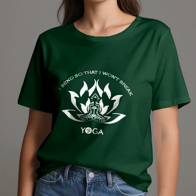 Olivenorma "I Bend So That I Won't Break" Yoga T-Shirt - image 19