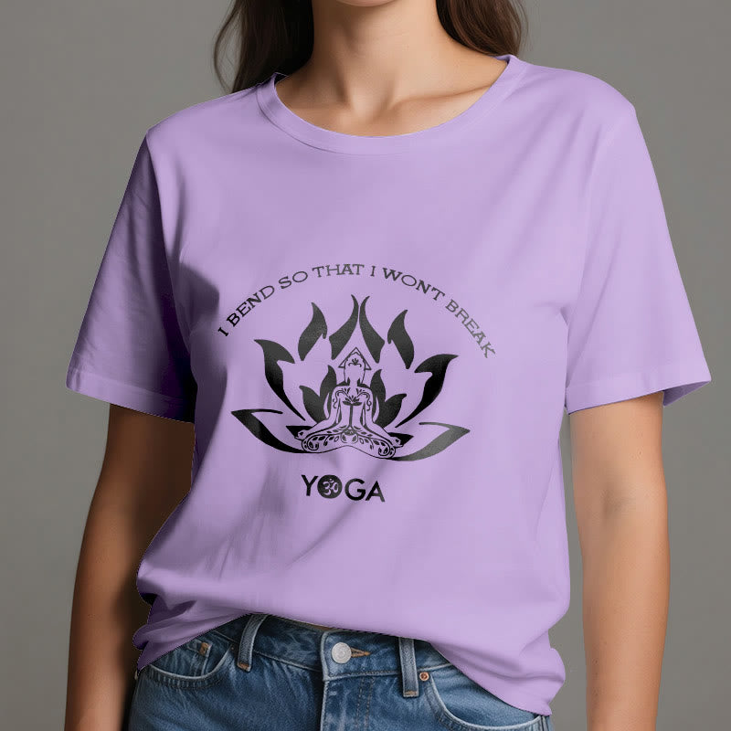 Olivenorma "I Bend So That I Won't Break" Yoga T-Shirt - image 1