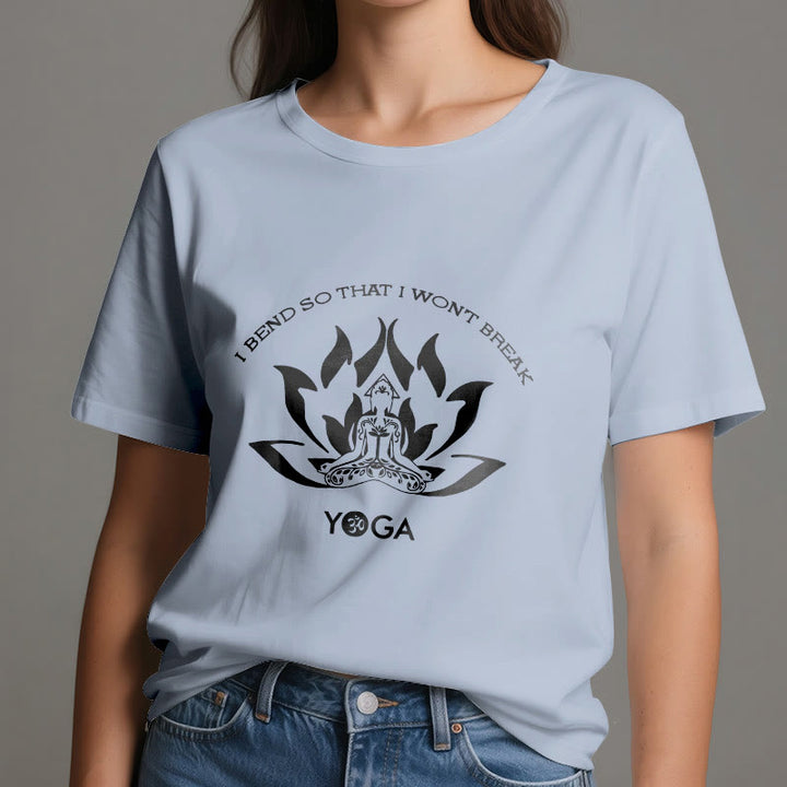 Olivenorma "I Bend So That I Won't Break" Yoga T-Shirt - image 13