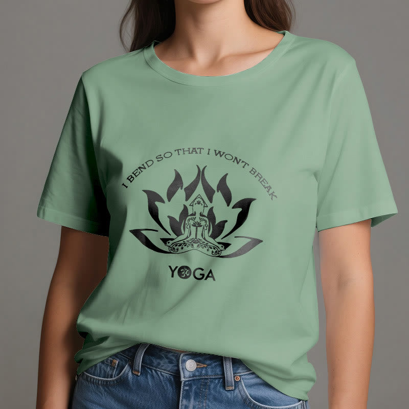 Olivenorma "I Bend So That I Won't Break" Yoga T-Shirt - image 17