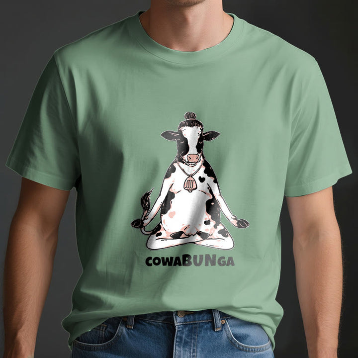 Olivenorma "Cowabunga" Yoga Cow T-Shirt - image 17